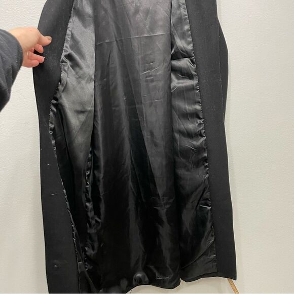 Mia Melon Satin-Lined Waterproof Wool Jacket Hooded - Jessica Black Size Large - Picture 8 of 11